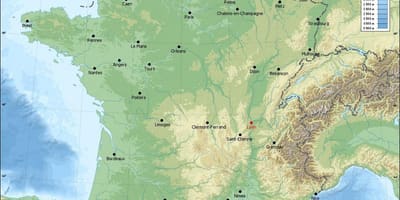Карта географічних Ліон