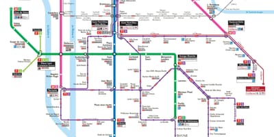 Ліон транспортну карту у форматі PDF