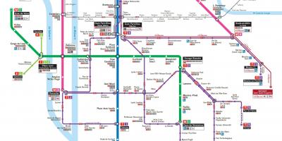 Ліон транспортну карту у форматі PDF